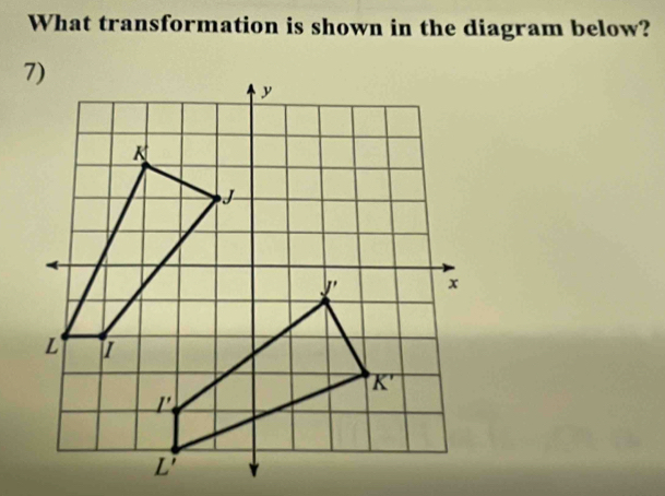 What transformation is shown in the diagram below?