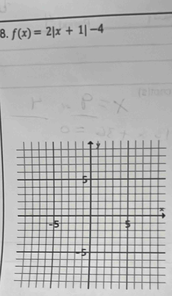 f(x)=2|x+1|-4