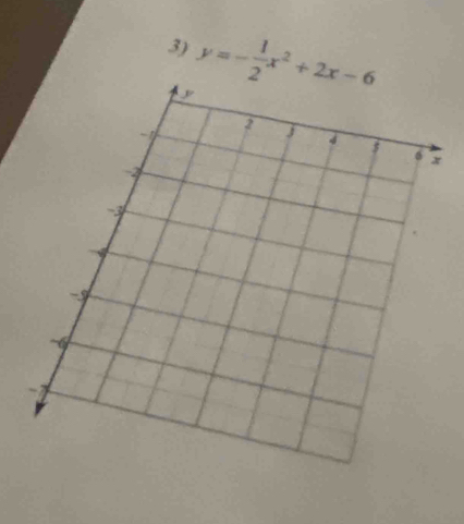 y=- 1/2 x^2+2x-6