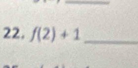 f(2)+1 _