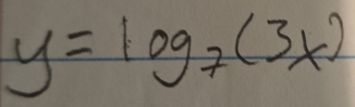 y=log _7(3x)