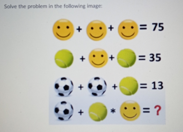 Solve the problem in the following image: