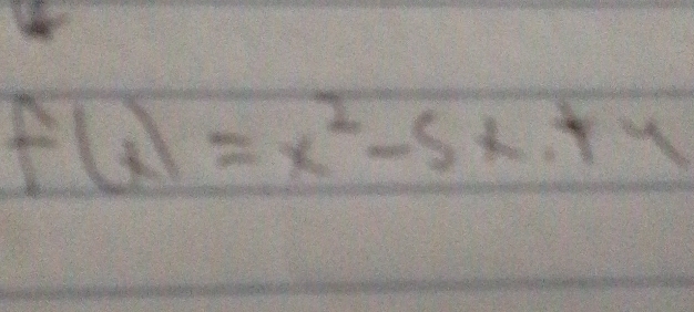 f(x)=x^2-5x+4