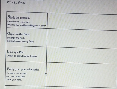 3^(x+2)=81, 3^4=27