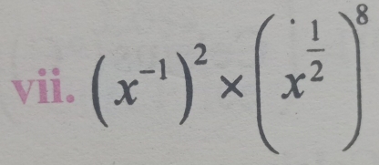 (x^(-1))^2* (x^(frac 1)2)^8