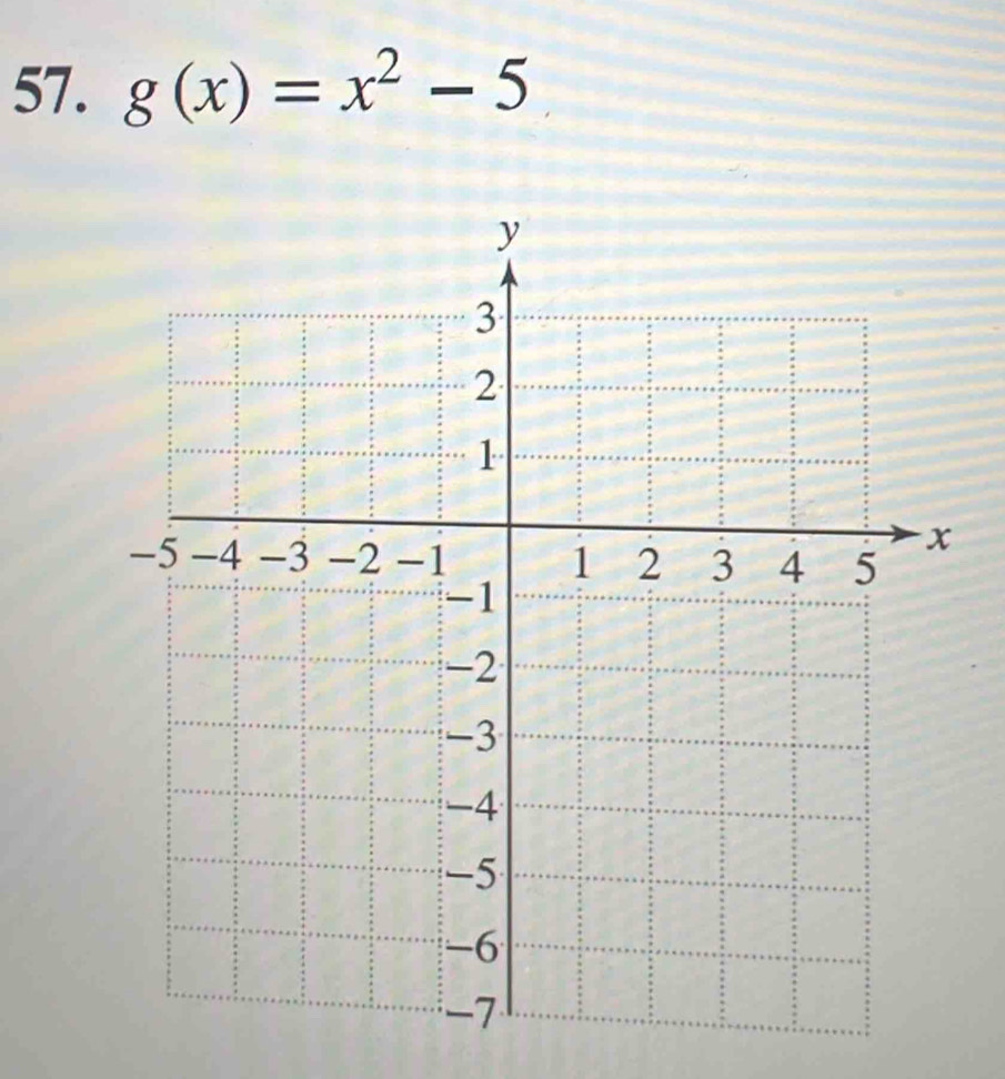 g(x)=x^2-5