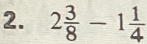 2 3/8 -1 1/4 