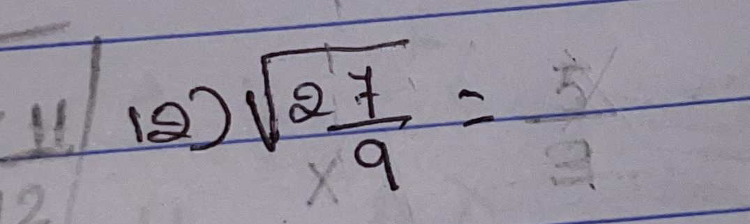 (2) sqrt(2frac 7)9=frac 