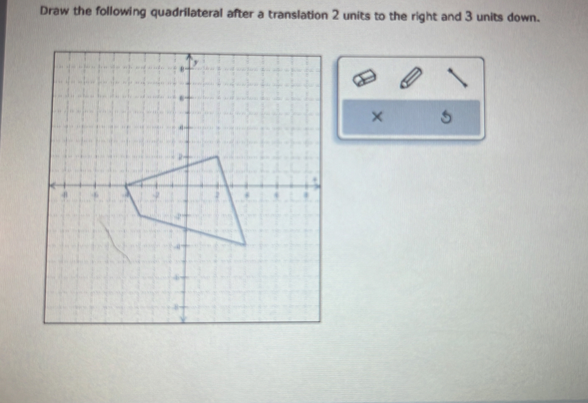 Transiate the figure 8 units up. Then decide if each statement about transiated figures is true or false.
7
× 。