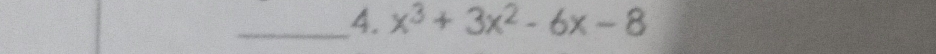 x^3+3x^2-6x-8