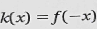 k(x)=f(-x)