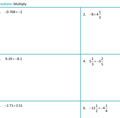 ections: Multiply.