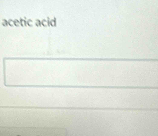 acetic acid