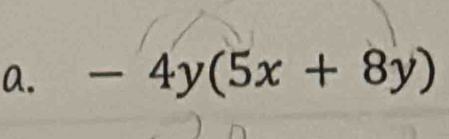 -4y(5x+8y)