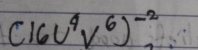 (16U^4V^6)^-2