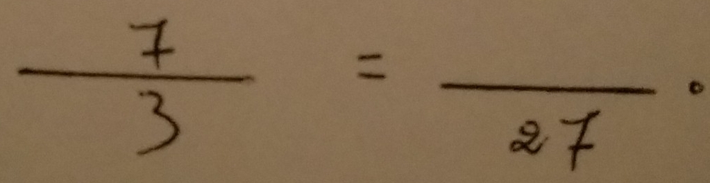  7/3 =frac 27.