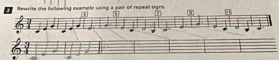 sing a pair of repeat signs.