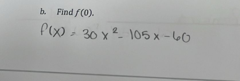 Find f(0).