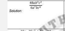  48ab^3c^2/6a^7bc^0 
Solution