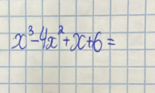 x^3-4x^2+x+6=