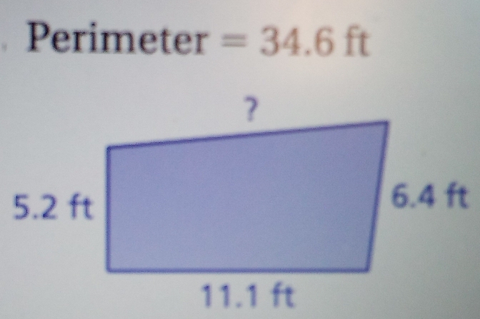 erime ter =34.6ft