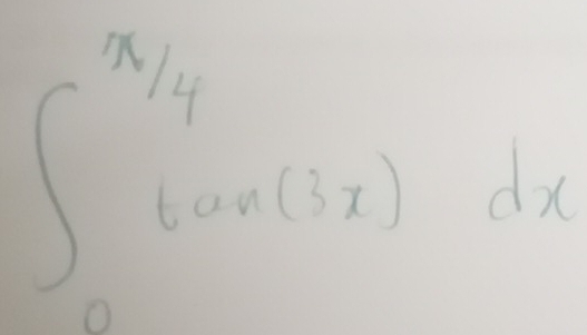 ∈t _0^((frac π)4)6cos (3x)dx