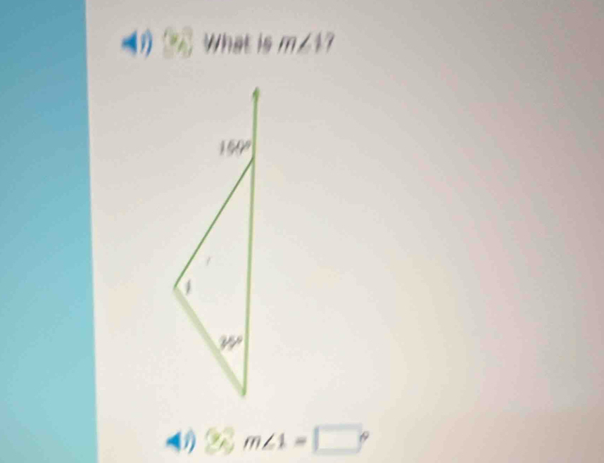 What is m/1?
2cm∠ 1=□°