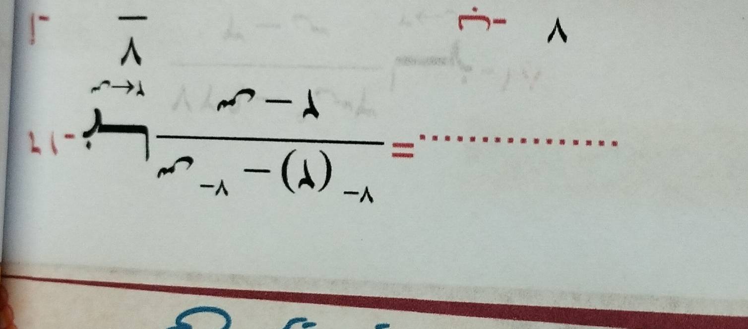 frac M-lambda -lambda -(lambda )_-lambda =