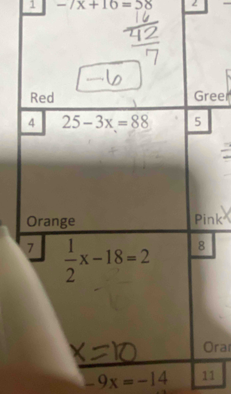 1 -7x+16=58
eer
nk
ra
-9x=-14
11