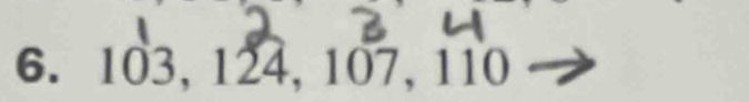 103, 124, 107, 110