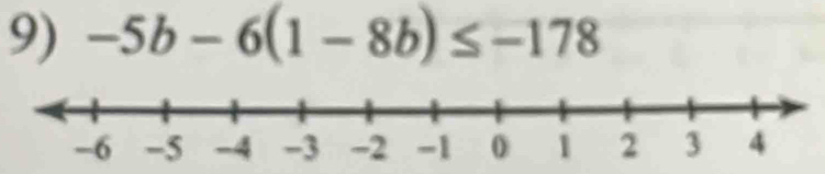 -5b-6(1-8b)≤ -178