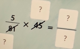 7 
 5/8 * overline A5==frac ? 
?