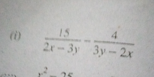  15/2x-3y - 4/3y-2x 
2 beginpmatrix 1