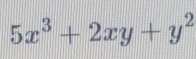 5x^3+2xy+y^2