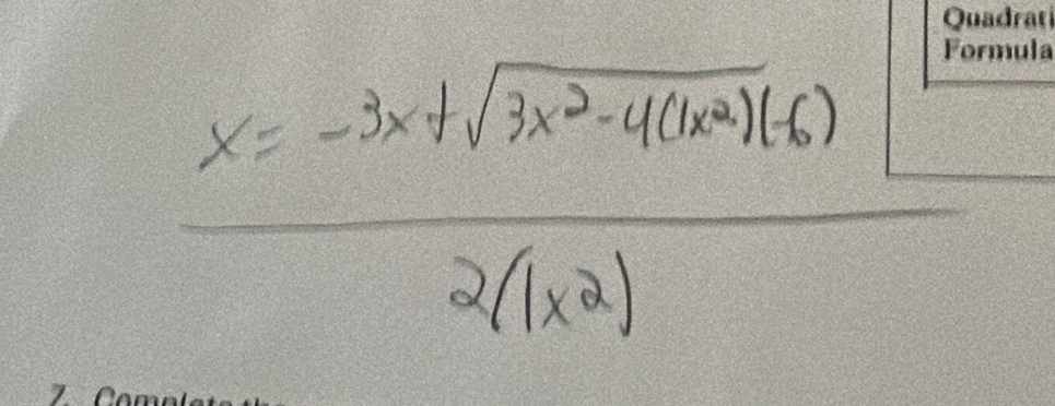  (x=-3x+sqrt(3x^2-4(1-x^2)(6)))/2(1-x^2) 