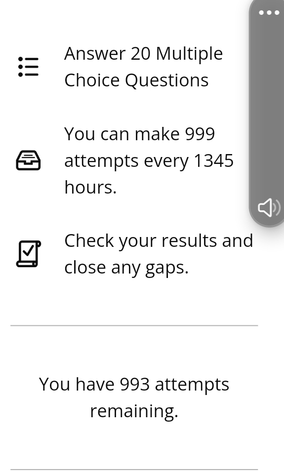 Solved: Answer 20 Multiple Choice Questions You can make 999 attempts ...