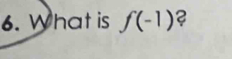 What is f(-1) ?