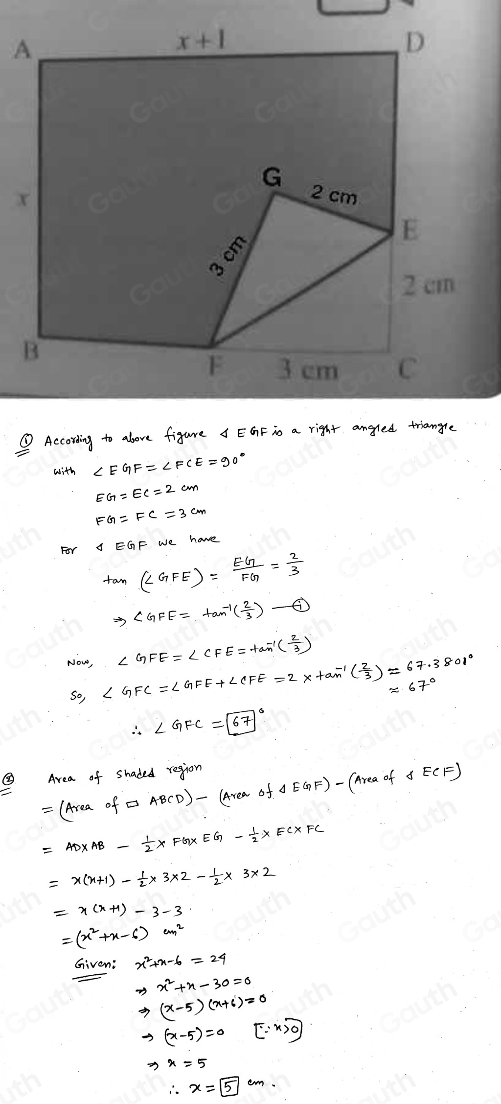 Solved: The diagram below represents a rectangular piece of paper ABCD ...