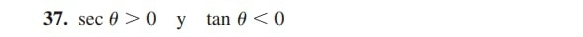 sec θ >0 V tan θ <0</tex>