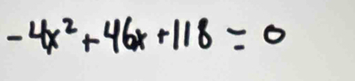 -4x^2+46x+118=0