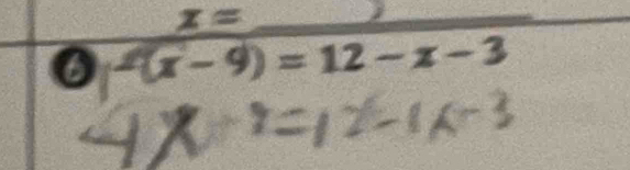 0 2(x-9)=12-x-3