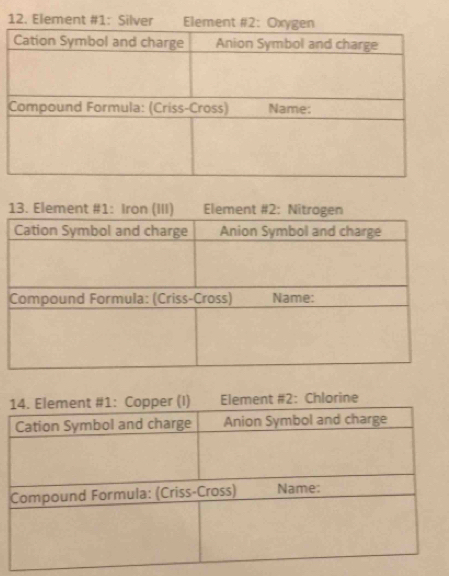 Element #1: Silver 
13 
hlorine