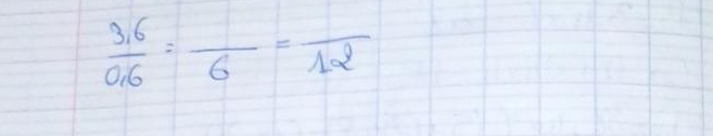  (3.6)/0.6 =frac 6=frac 12