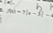 f(x)=7|x-5|-4