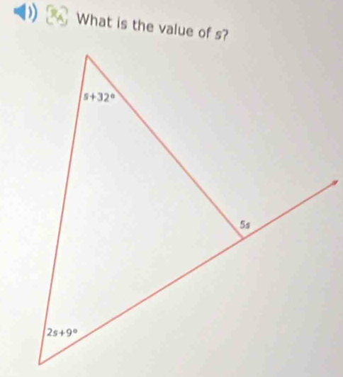 What is the value of s?