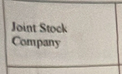 Joint Stock 
Company