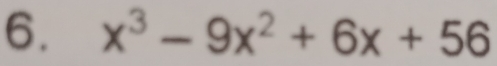 x^3-9x^2+6x+56