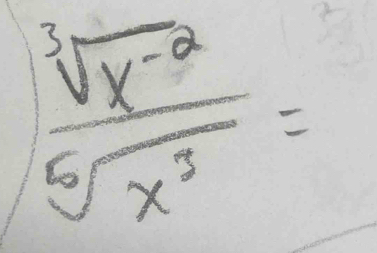  (sqrt[3](x^(-2)))/sqrt[6](x^3) =