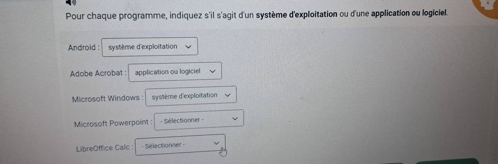 Résolu :Pour chaque programme, indiquez s'il s'agit d'un système d ...
