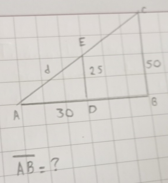 overline AB= ?